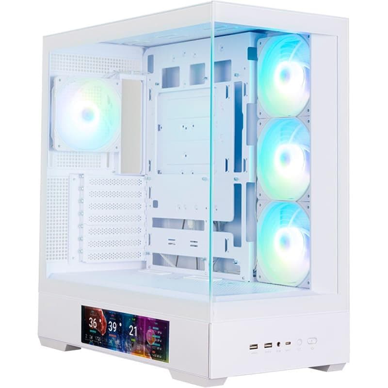 Корпус Zalman P40 DS ARGB Reverse White без БП