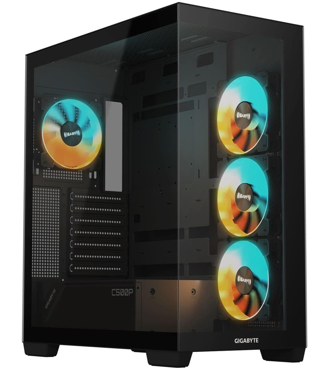 Корпус Gigabyte C500 Panoramic Stealth Tempered Glass BTF без БП (GB-C500P ST) Black