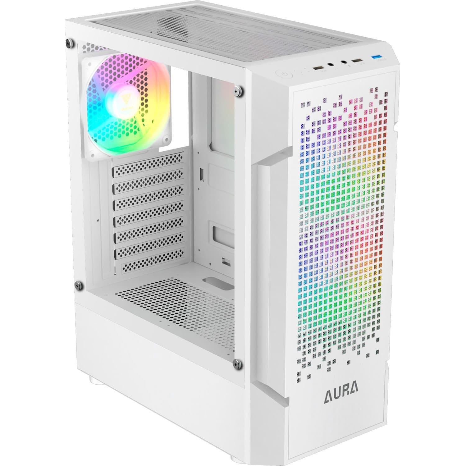 Корпус Gamdias AURA GC7 ARGB Tempered Glass без БП (4711514500684) White