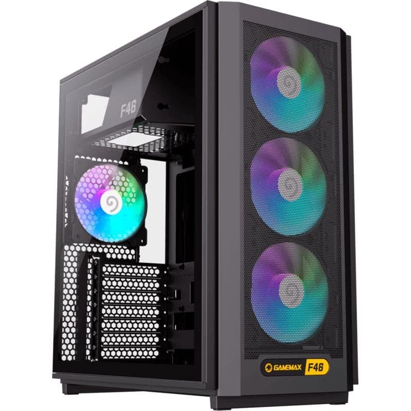 Корпус GAMEMAX F46 Tempered Glass BTF без БП Black