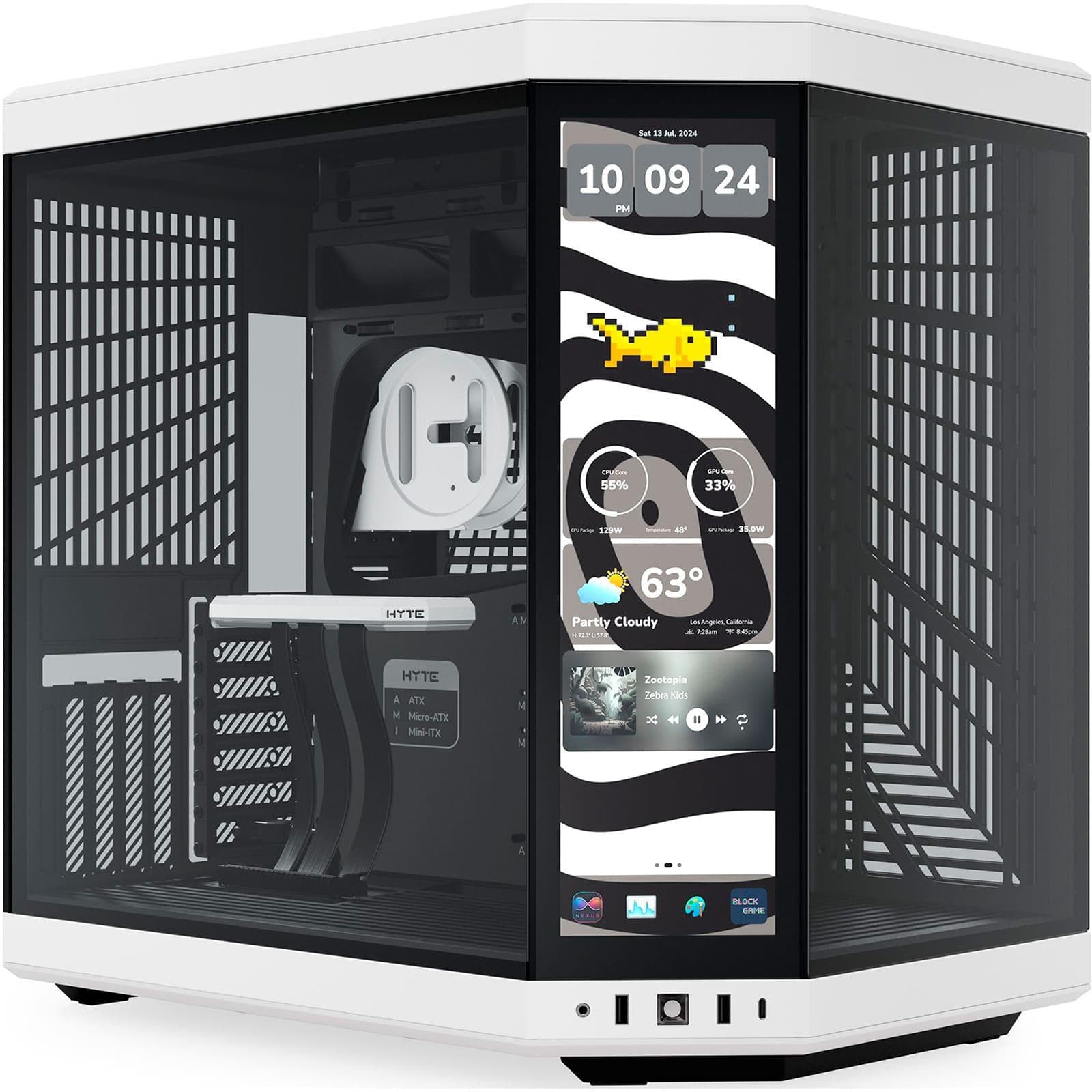 Корпус Hyte Y70 Touch Infinite Black-White PCIE 4.0 (CS-HYTE-Y70TTI-WB)