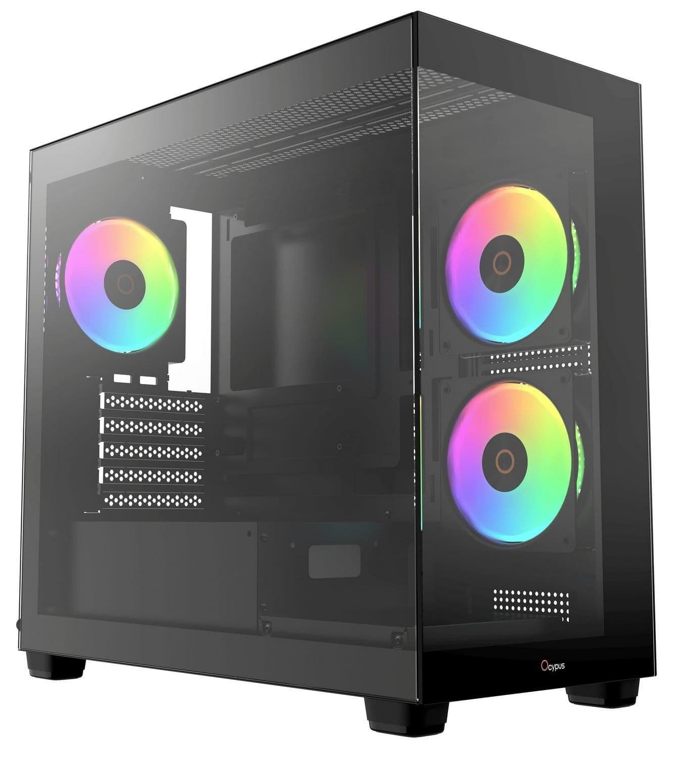 Корпус OCYPUS GAMMA C52 BK ARGB (GAMMA-C52-BKD300XX-GL)