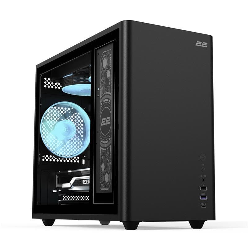 Корпус 2E Credo Plus V350BG ARGB Black без БП