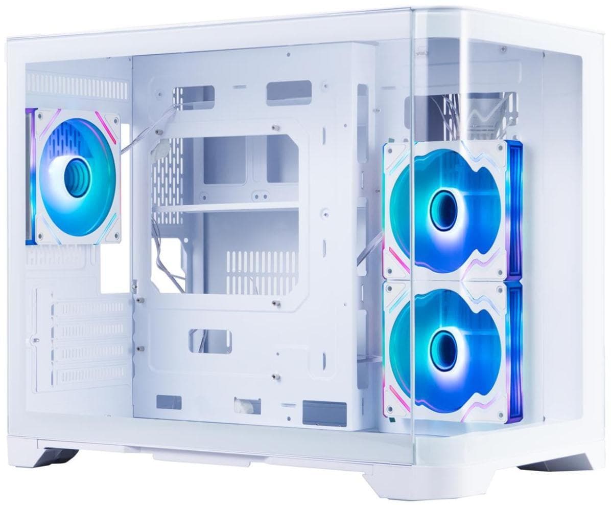Корпус 1stPlayer UV6-WH-2FC7R-W-1FC7-W White без БП