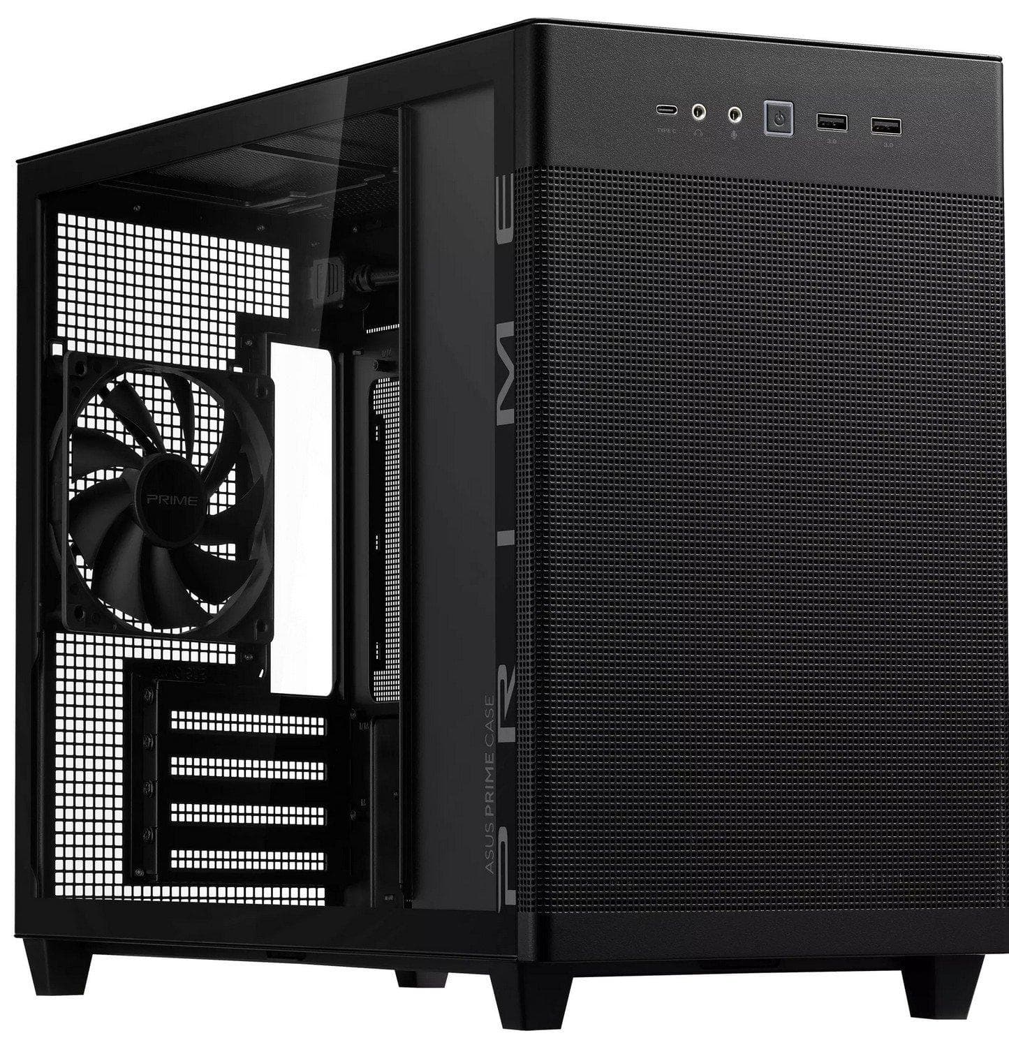 Корпус ASUS Prime AP201 Tempered Glass Black (90DC00G0-B39010)