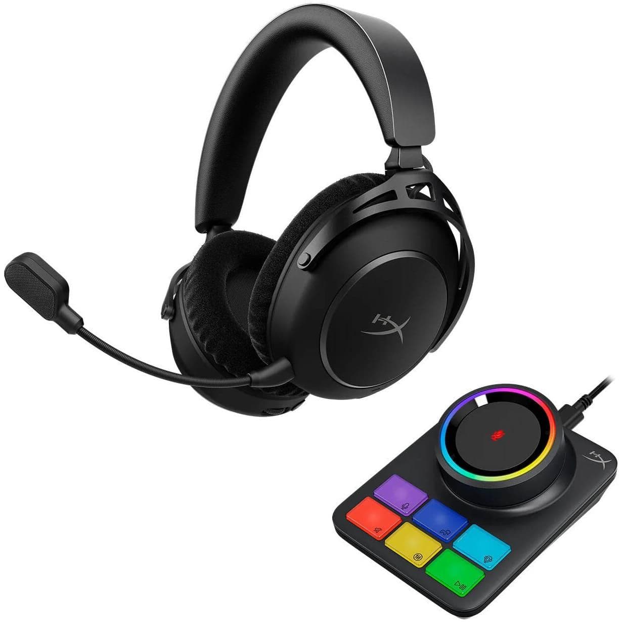 Ігрова гарнітура HyperX Cloud Alpha 2 WL/BT/mini-jack/USB-A/USB-C Black