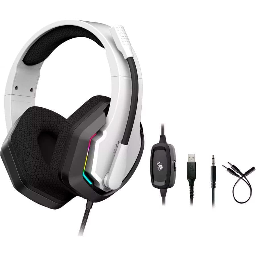 Ігрова гарнітура A4Tech Bloody G260p USB White