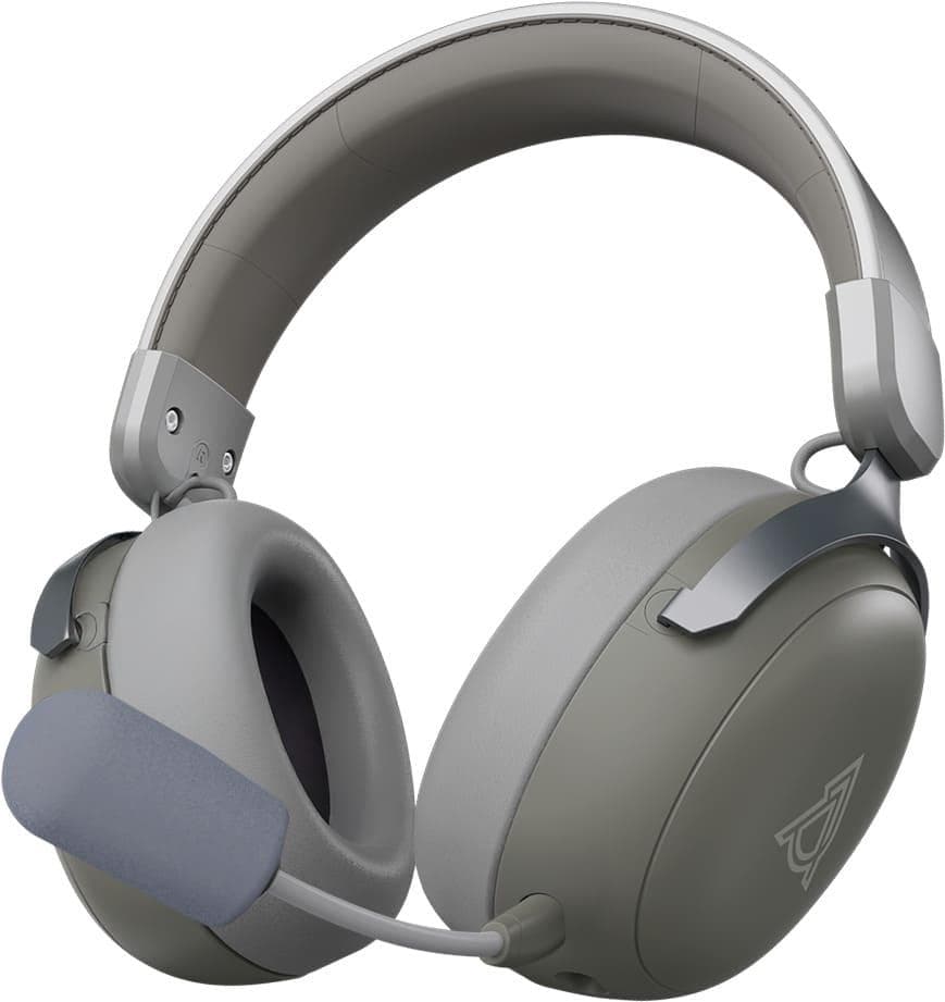 Ігрова гарнітура Ajazz AHM08 MAX Gray White (AHM08-MAX-GW)