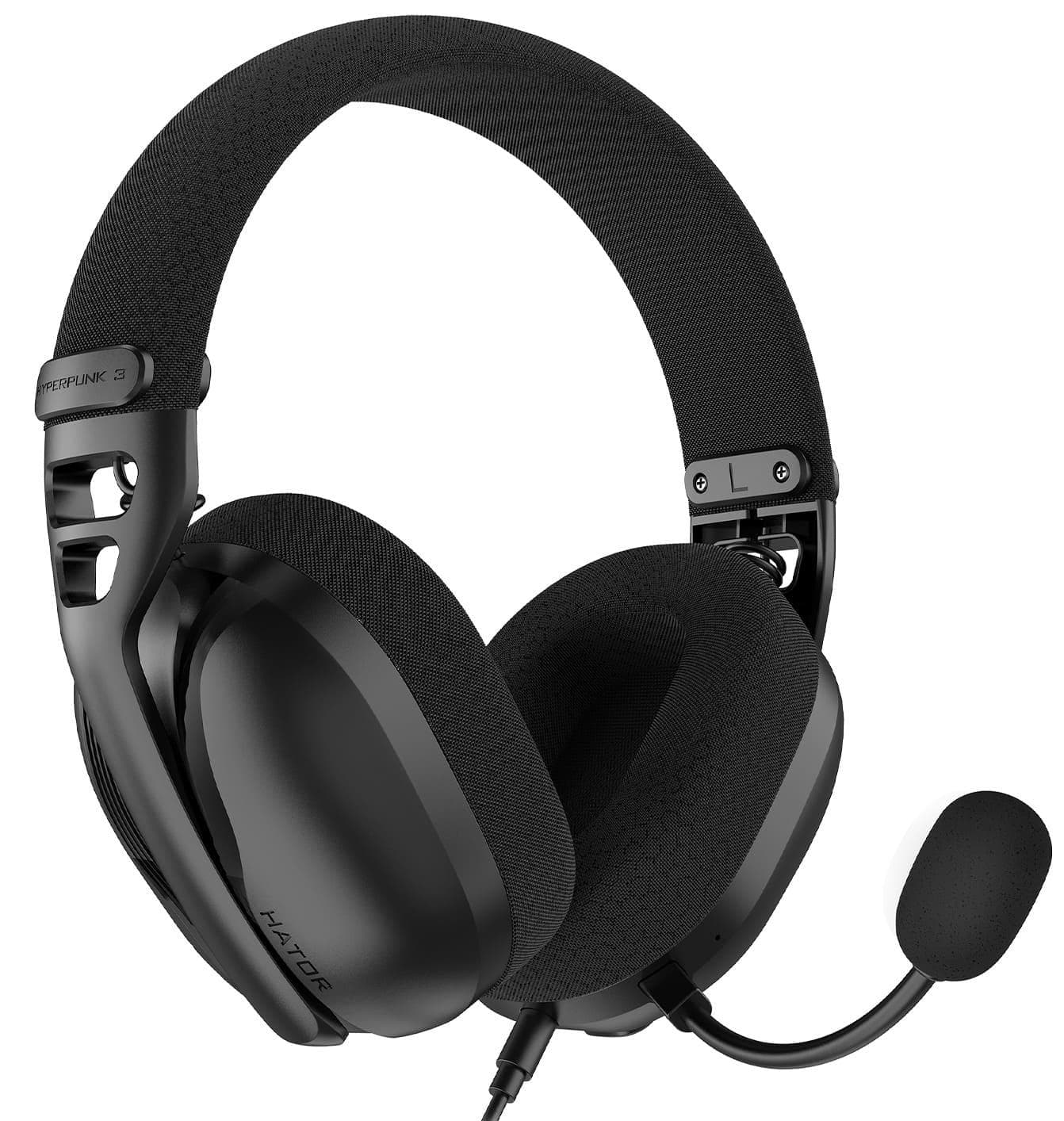 Ігрова гарнітура HATOR Hyperpunk 3 Hi-Res (ESH01) Black