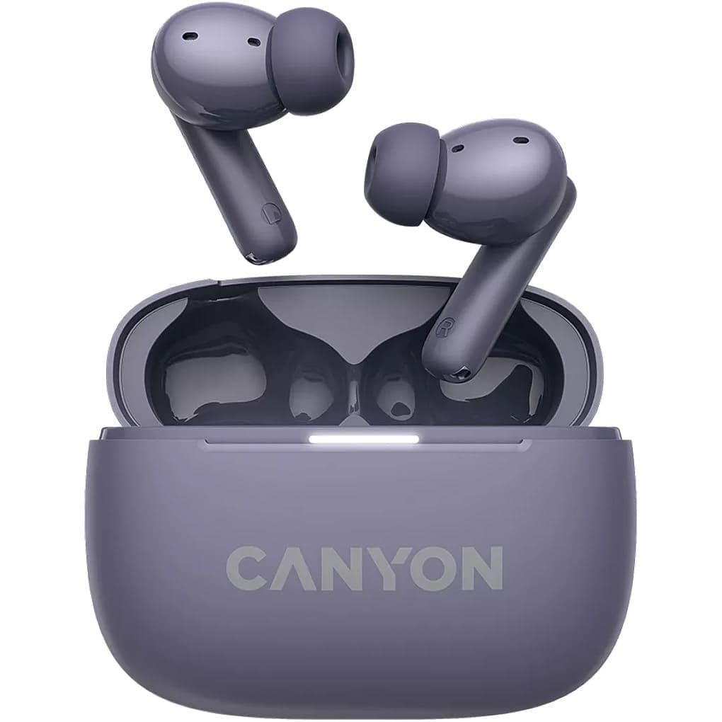 Навушники TWS CANYON headset OnGo TWS-10 ANC+ENC Purple