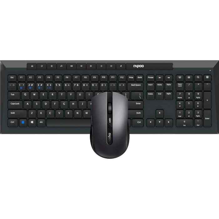 Комплект (Клавіатура та Миша) Rapoo 8210M Wireless/Bluetooth Black