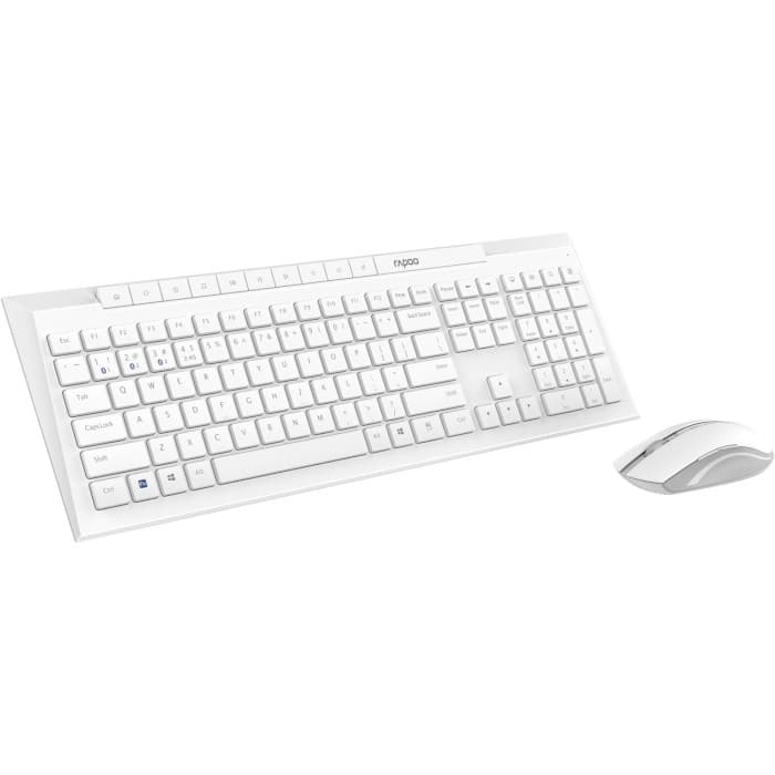 Комплект (Клавіатура та Миша) Rapoo 8210M Wireless/Bluetooth White