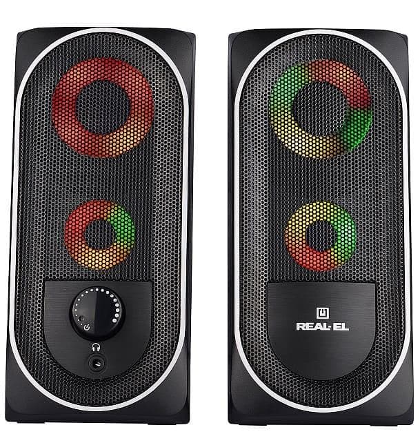 Акустична система 2.0 Real-EL S-110 Black