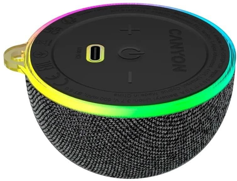 Портативна акустика CANYON Magnetic BT speaker OnMove 13 5W Black