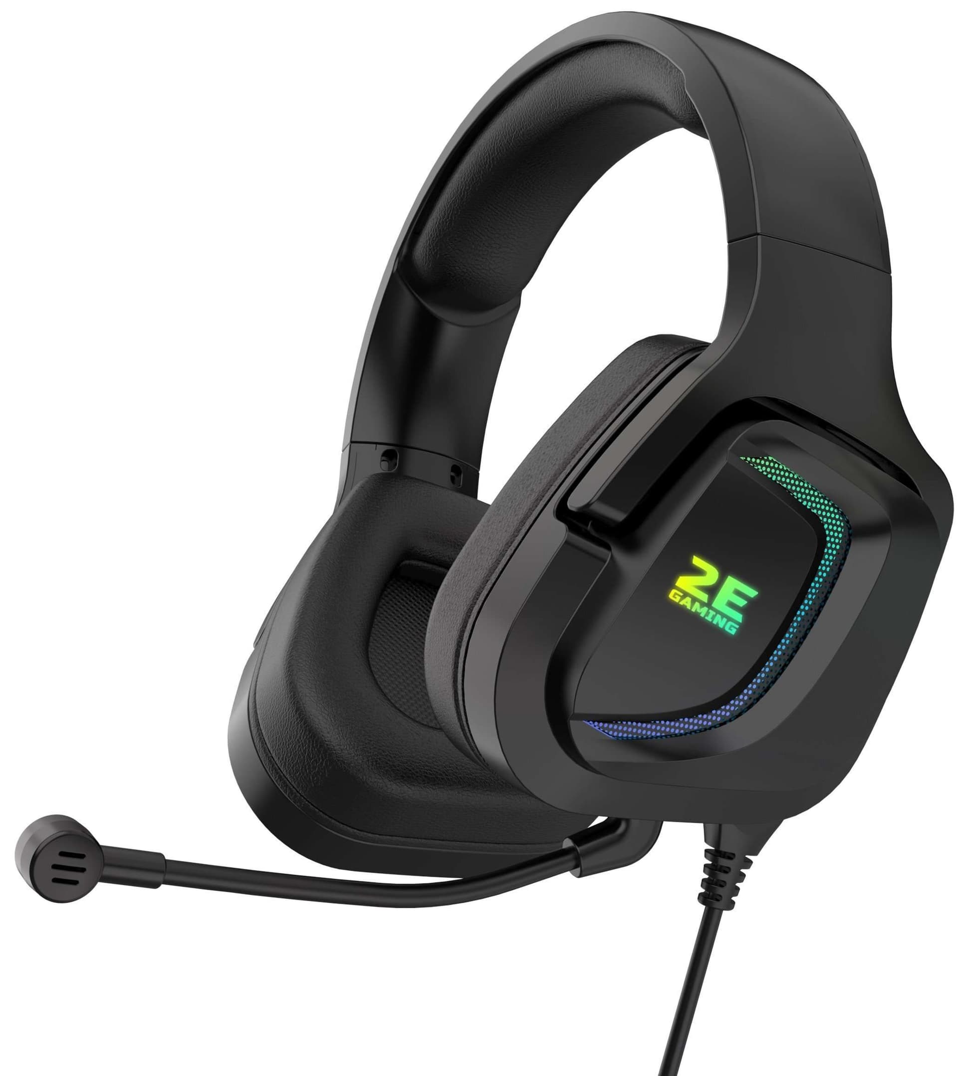 Ігрова гарнітура 2E Gaming HG340 RGB 3.5mm (2E-HG340BK) Black