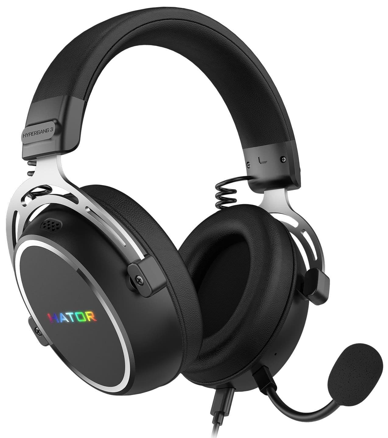 Ігрова гарнітура HATOR Hypergang 3 Hi-Res (ESH50) USB7.1 Black