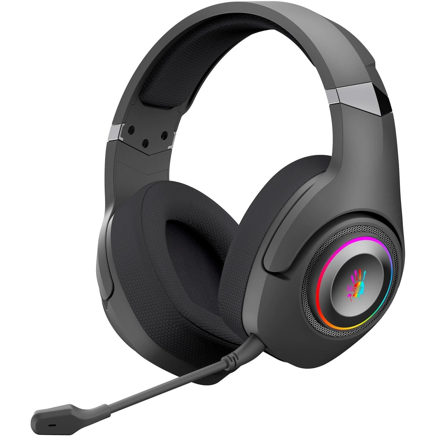 Ігрова гарнітура A4Tech Bloody GR270 RGB Bluetooth v5.2 + 2.4GHz + 3.5 Jack Black