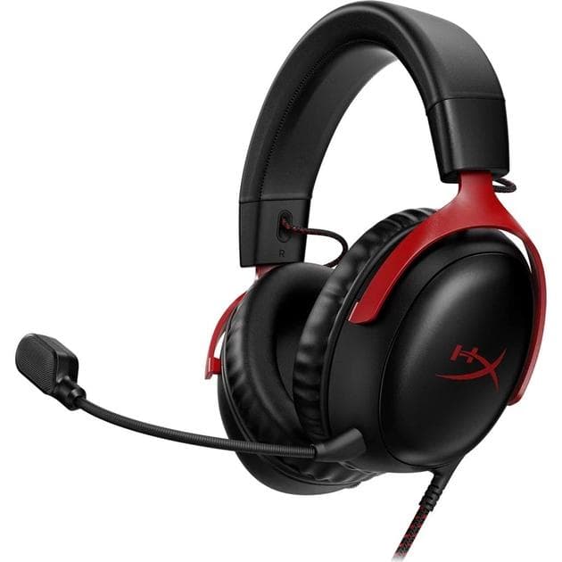 Ігрова гарнітура HyperX Cloud III 3.5mm/USB-A/USB-C Black/Red
