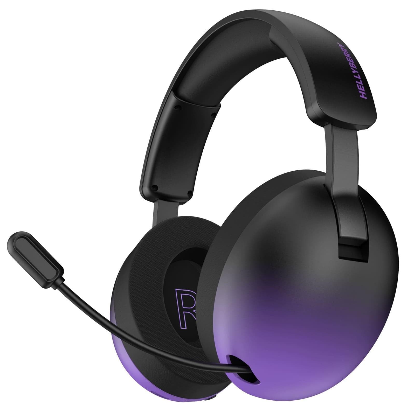 Ігрова гарнітура HATOR Hellyberry HH30 PRO Wireless (HH30_PRO_wireless_BV) Black-Violet Gradient