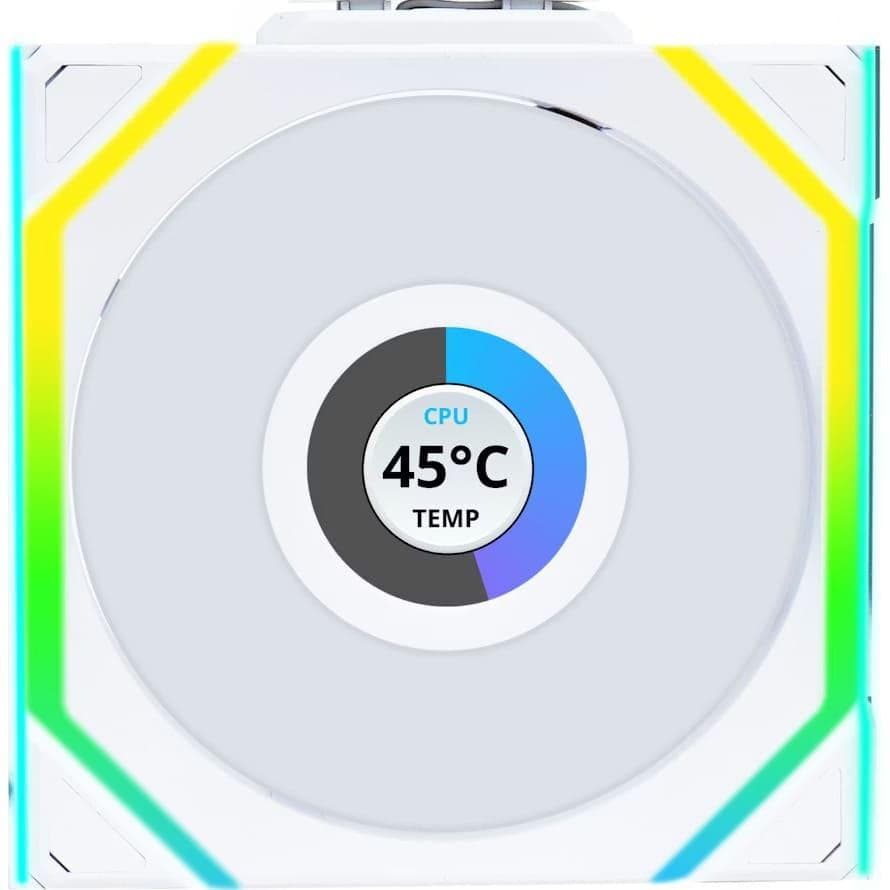 Вентилятор Lian Li UNI Fan SL WIRELESS LCD 120-1 (G99.12SLLCD1W1W.00) White