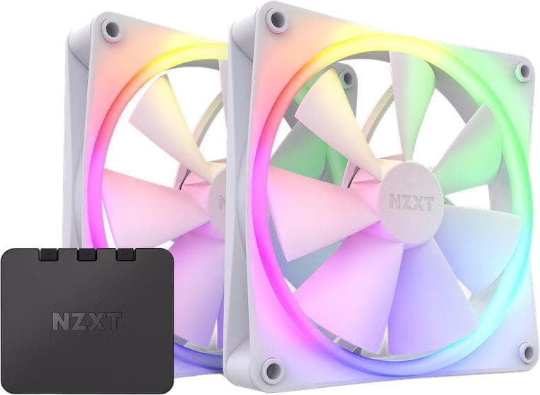 Комплект вентиляторов 2шт NZXT F140 RGB Twin Pack White (RF-R14DF-W1)