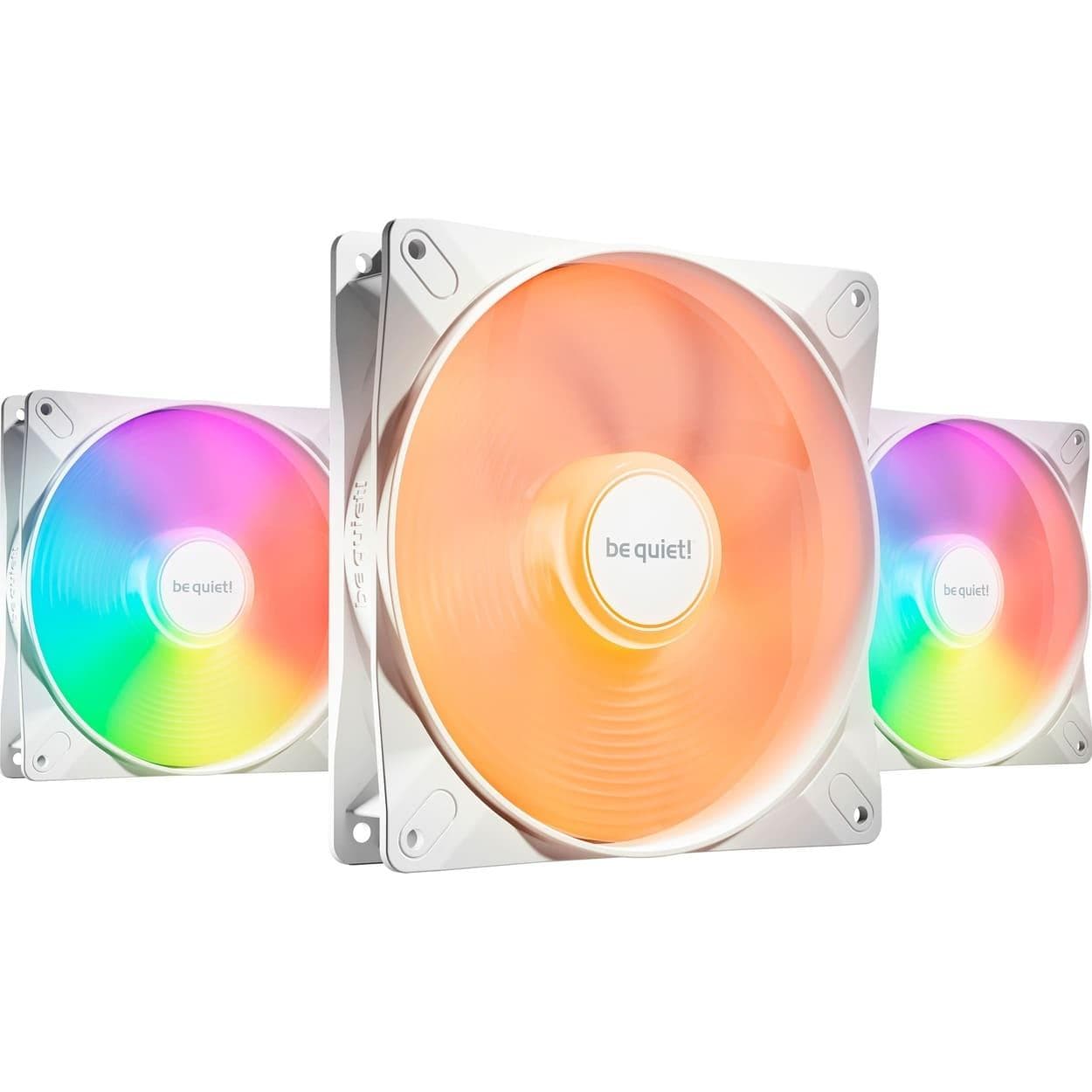 Комплект вентиляторов be quiet! LIGHT WINGS LX 140mm PWM high-speed white 3 шт (BL131)