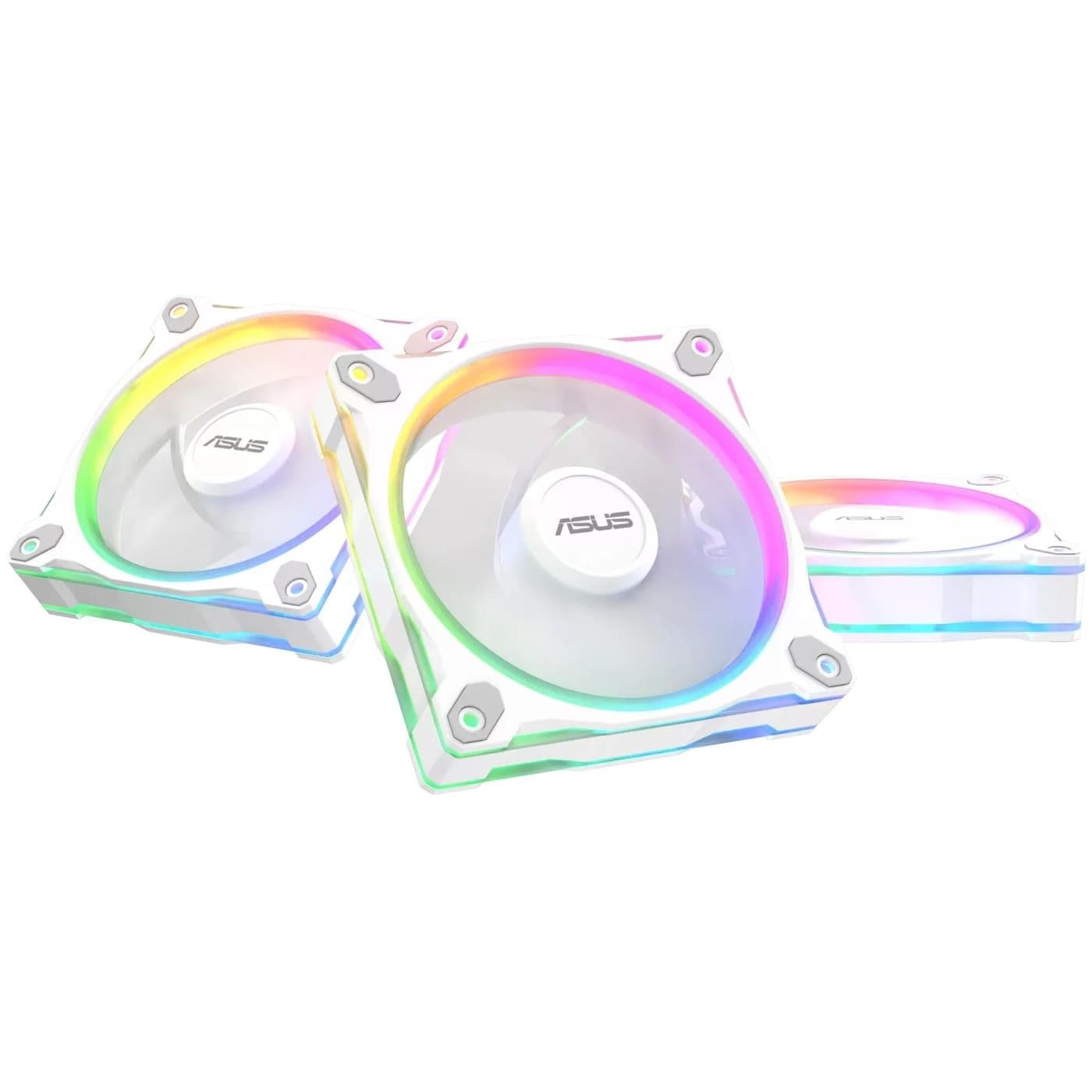 Комплект вентиляторов ASUS PRIME MR120 REVERSE ARGB WHITE 3IN1 (90DA00L3-B09020)